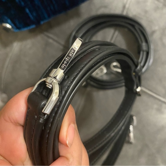 NWT KATE SPADE BRIAR LANE QUILTED CRUSHED VELVET MINI CONVERTIBLE BACKPACK - Picture 8 of 14